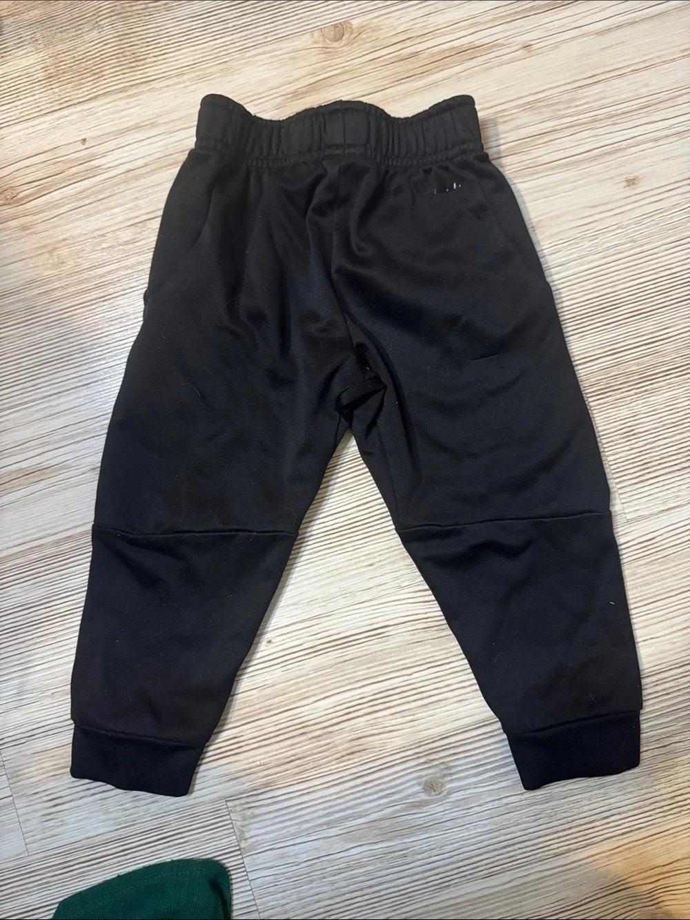 Nike Black Jogger Sweatpants with White Swoosh - Kids